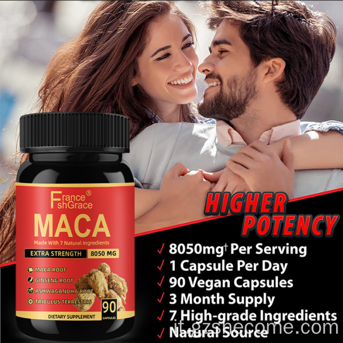 Il supplemento Maca di qualità di Hight supporta la salute Migliorare l'energia